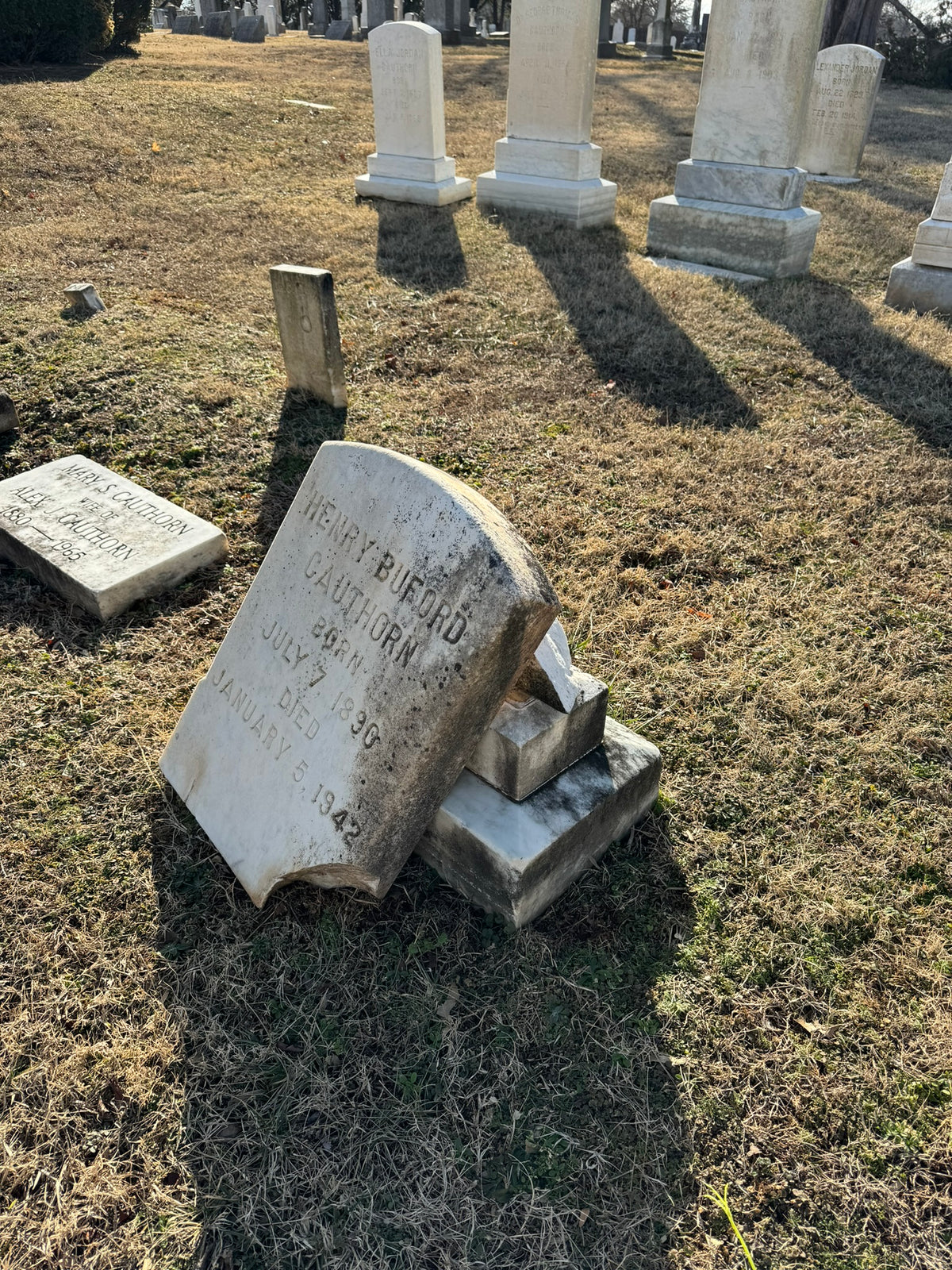 3-Day Professional Gravestone Preservation Workshop - Bedford, VA