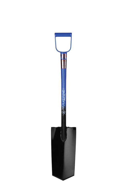 26″ D-Handled Steel Spade 15" Diamond Point-Wolverine Tools-Atlas Preservation