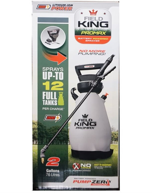 Field King Pump Zero Sprayer - 2 Gallon (Lithium Ion Powered)